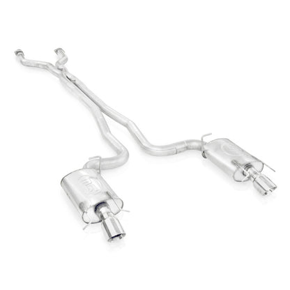 Stainless Works 3in Catback System X-Pipe Chambered Mufflers 4in Tips | Cadillac CTS-V Wagon (09-15) (CTSVC9WGCBC)