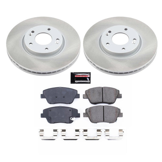 PowerStop 11-16 Kia Optima Front Semi-Coated Rotor Kit (SC5377)