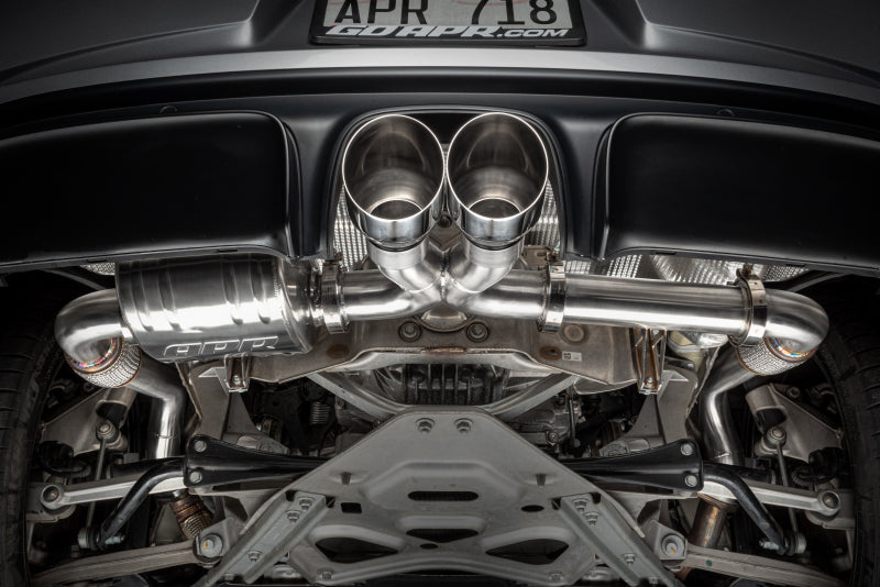 APR Catback Exhaust - Left Muffler Only | Porsche Boxster / Cayman (17-25) (CBK0028)