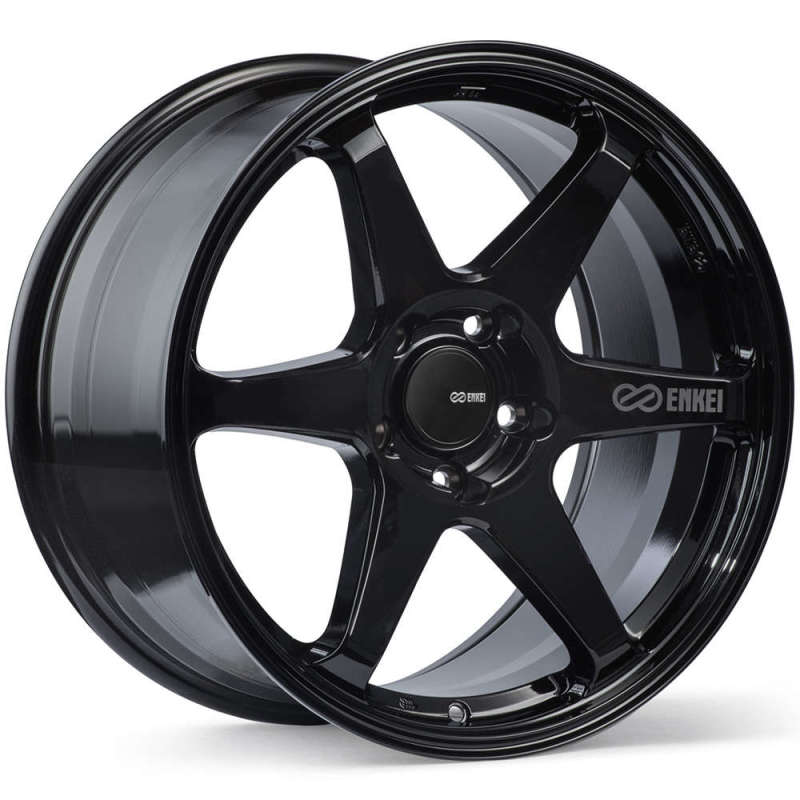 Enkei T6R Gloss Black | 18x8" +40mm | 5x114.3mm Wheel