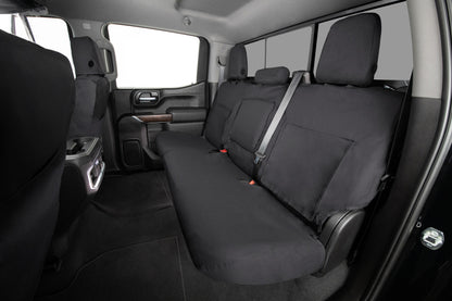 Covercraft 07-12 GMC Sierra Polycotton SeatSaver Custom Front Row Seat Covers - Charcoal
