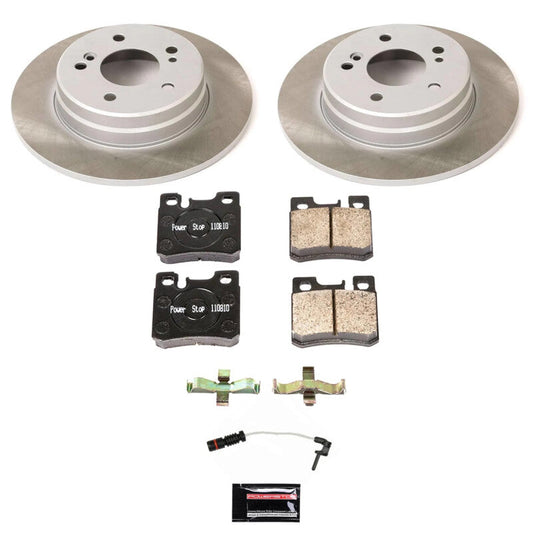 PowerStop Rear Semi-Coated Rotor Kit | 1999–2000 Mercedes-Benz C230 (SC6332)