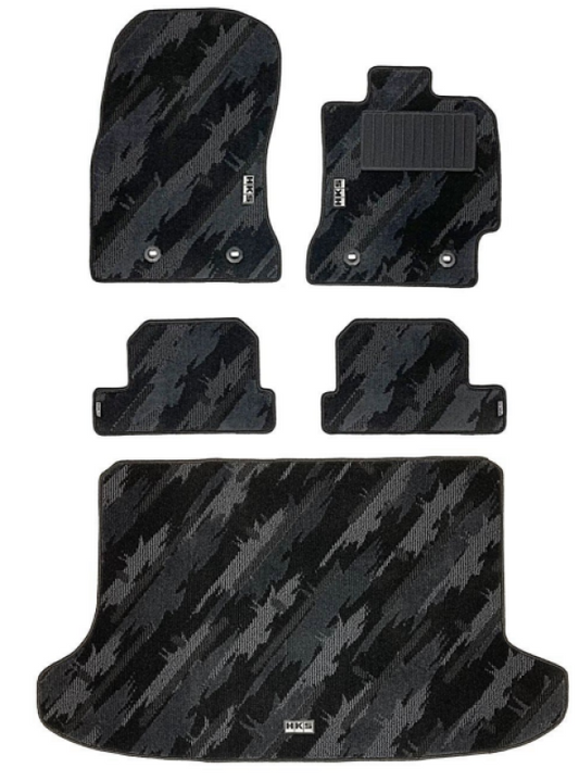 HKS Floor Mat (Monotone Oil Color - 5 Piece Set) - Scion FR-S / Subaru BRZ / Toyota 86 LHD 13-20