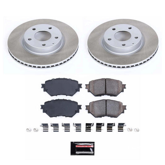 PowerStop 17-18 Mazda 3 Front Semi-Coated Rotor Kit (SC7517)