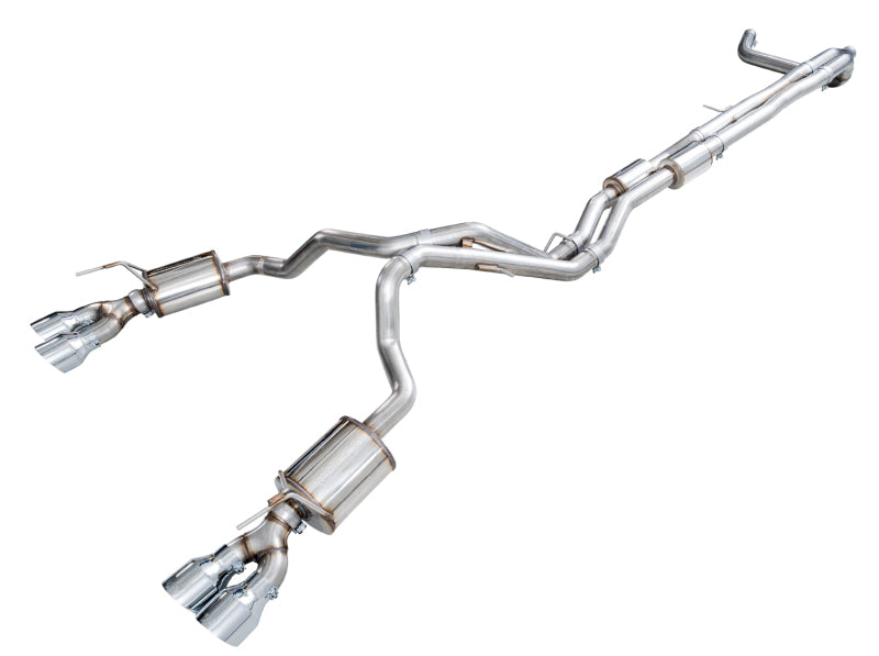 AWE 3015-42222 0FG Cat-Back Exhaust w/ Chrome Tips for 2021-2026 Escalade ESV