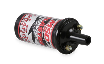 MSD 8222 Ignition Coil Blaster Series, Canister Style, High Vibration, Black