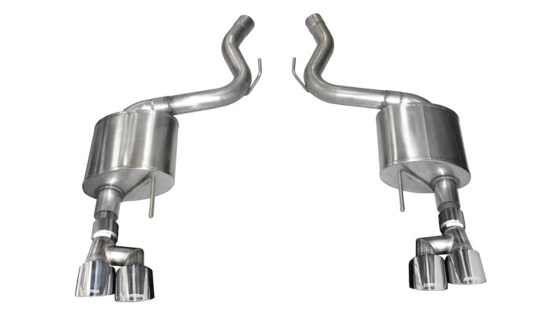 CORSA Sport, Touring / 3.0 in Axle-Back 4.0 in Twin Tips | 2018-2023 Mustang GT Coupe (21039, 21041)