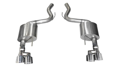 CORSA Sport, Touring / 3.0 in Axle-Back 4.0 in Twin Tips | 2018-2023 Mustang GT Coupe (21039, 21041)