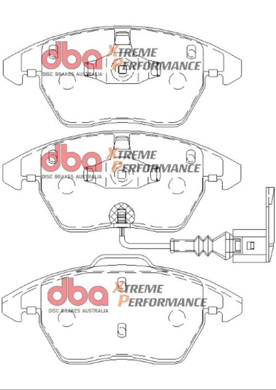 DBA Front Xtreme Performance Brake Pads | Volkswagen GTI (06-13) MkV/MkVI (DB1849XP)