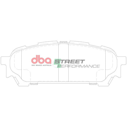 DBA Perf Rear Brake Pads | Subaru Impreza Wagon/WRX/Forester (04-08) (DB1672SP)