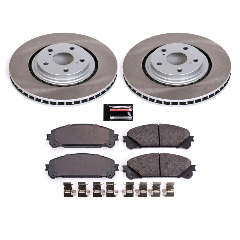 PowerStop 11-20 Toyota Sienna Front Semi-Coated Rotor Kit (SC4713)