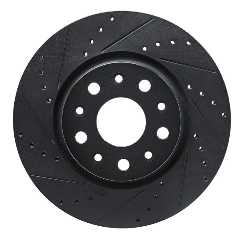 DFC D&S Black Brake Rotor (FRONT LEFT): Jeep Wrangler (18-25)