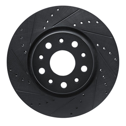 DFC D&S Black Brake Rotor (FRONT LEFT): Jeep Wrangler (18-25)