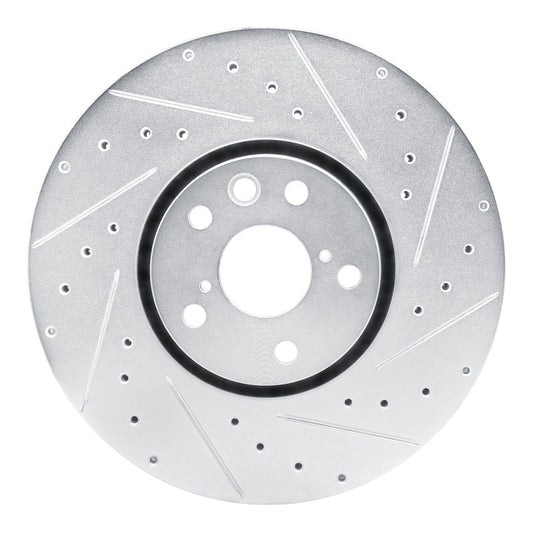 DFC D&S Right Front Brake Rotor (Silver): Dodge Charger (21-23)