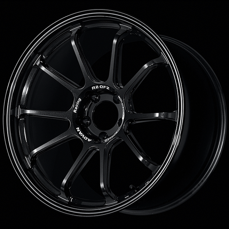 (set of 4) Advan RZ-DF2 Racing Titanium Black | 19x9.5" +29mm | 5x114.3mm Wheels