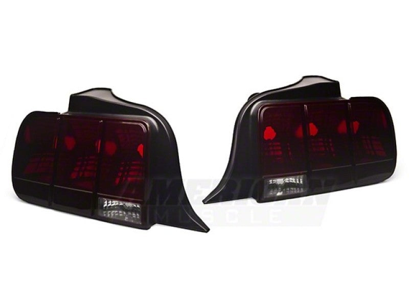 Raxiom 05-09 Ford Mustang Smoked Tail Lights Blk Housing (49066)