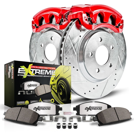 PowerStop Rear Z26 Street Warrior Brake Kit w/ Calipers | Acura ILX (2013–2015) (KC1243-26)