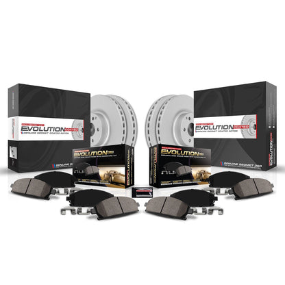 PowerStop Front and Rear Z17 Coated Brake Kit | Cadillac XT6 (22) (CRK9092)