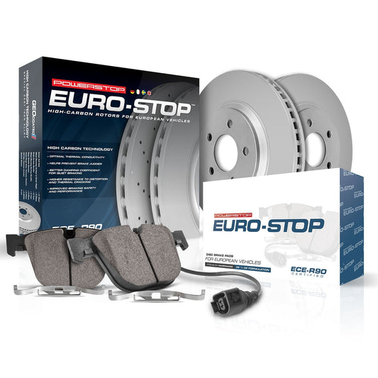 PowerStop Rear Euro-Stop Brake Kit | Audi A3 (06-09) (ESK2261)