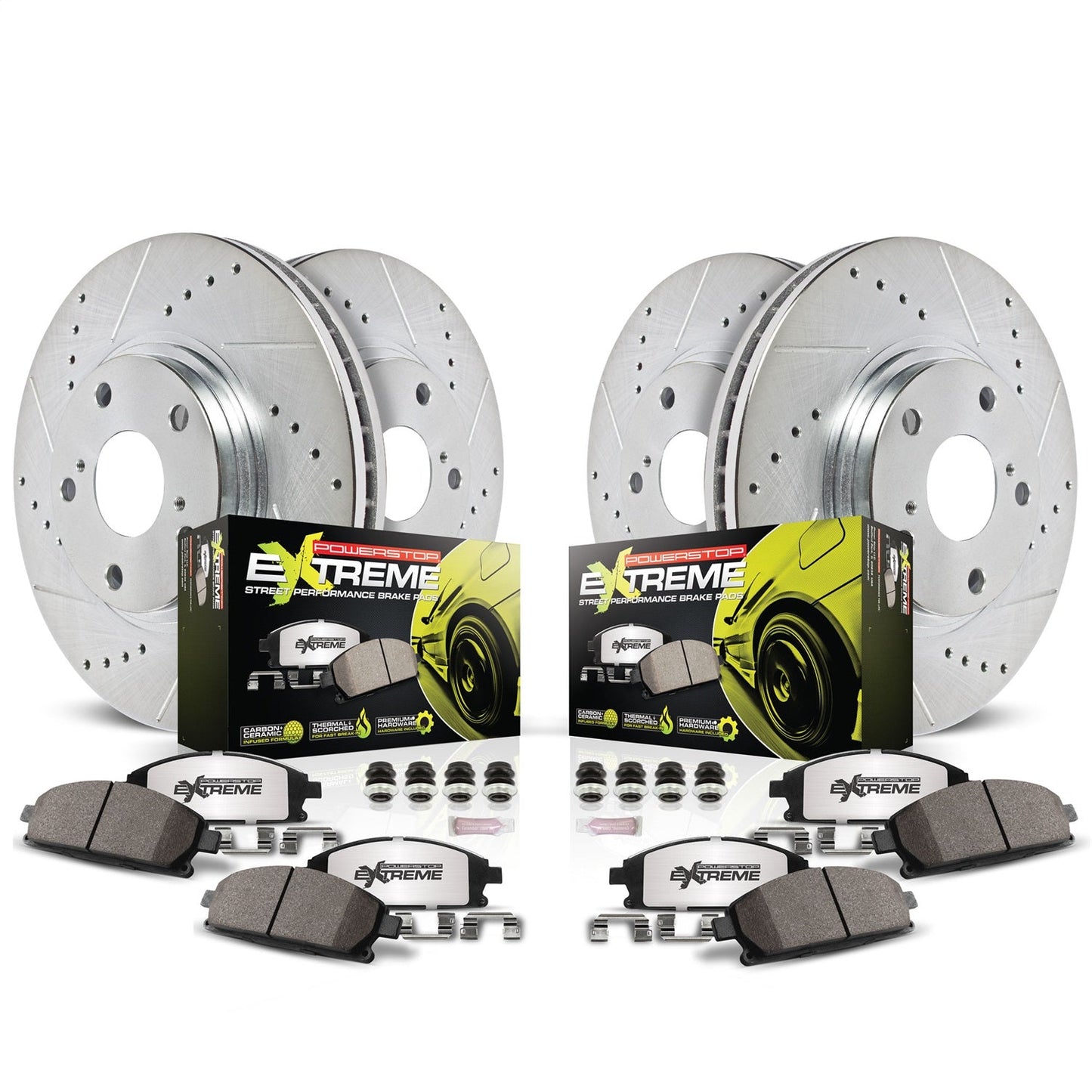 PowerStop Front & Rear Z26 Street Warrior Brake Kit | Audi TT (1999–2006) (K915-26)