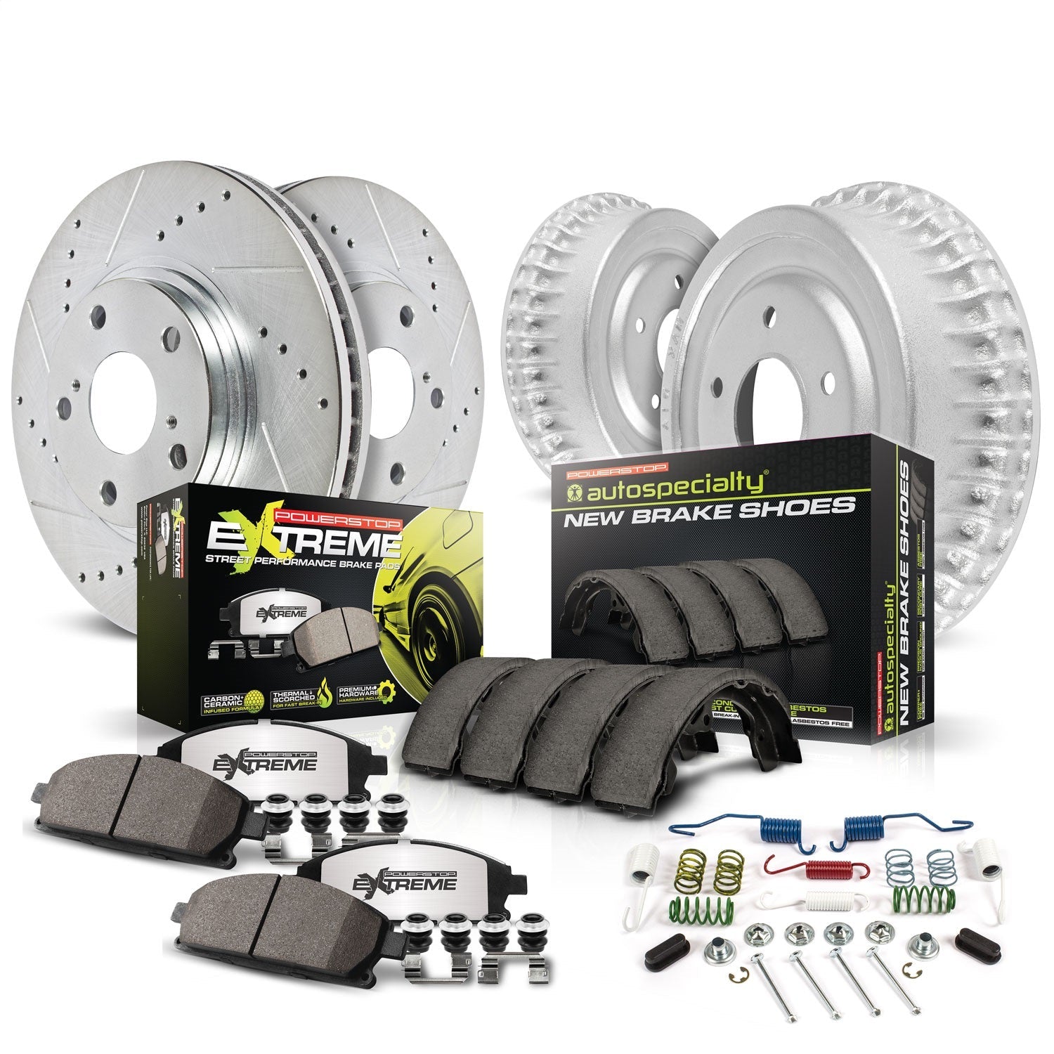 PowerStop Front & Rear Z26 Street Warrior Brake Kit | GMC Syclone (1991) (K15053DK-26)