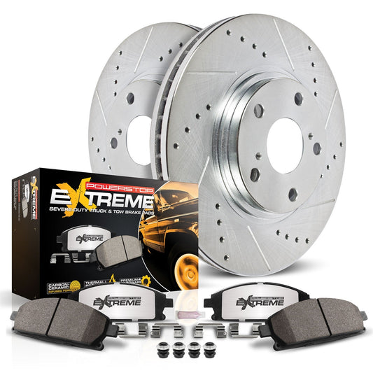 PowerStop Front Z36 Truck & Tow Brake Kit | Land Rover LR3 (05-09) (K4615-36)