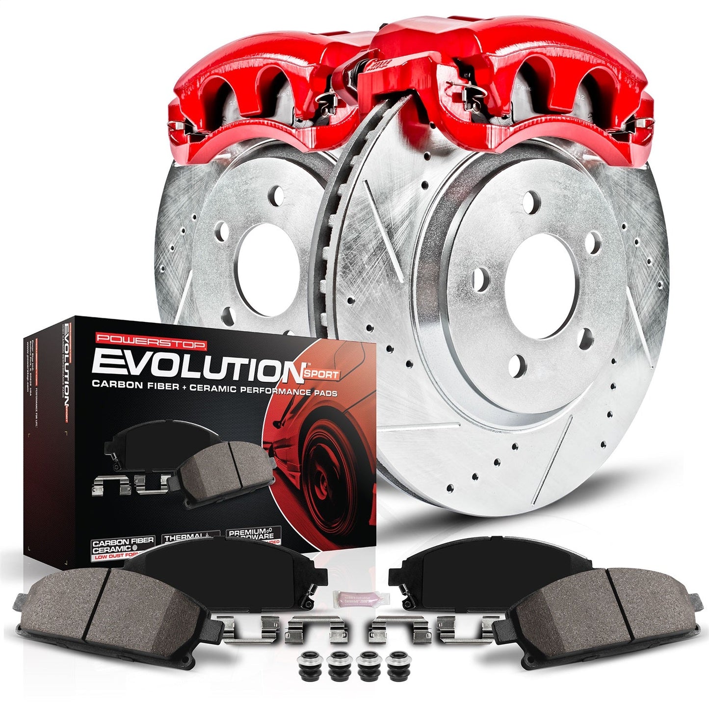 PowerStop Front Z23 Evolution Sport Brake Kit w/ Calipers | Ford Expedition (2010–2017) (KC3167)