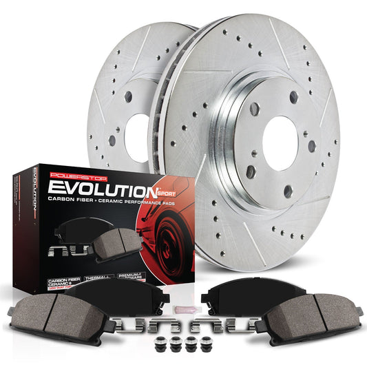 PowerStop Z23 Evolution Front Brake Kit | BMW 750i (09) (K6012)