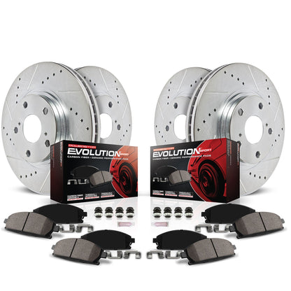 PowerStop Front & Rear Z23 Evolution Sport Brake Kit | Acura Integra (94-01) (K693)