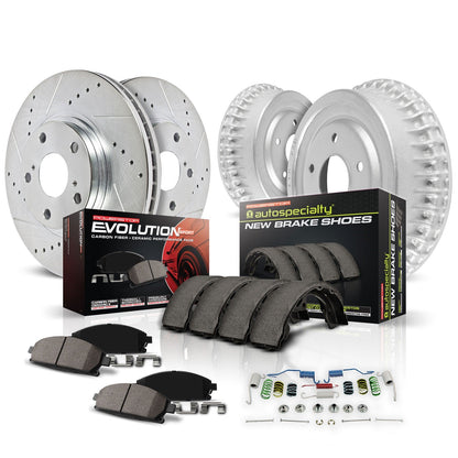 PowerStop Z23 Evolution Sport Front & Rear Brake Kit | Honda Civic (96-00) (K15085DK)