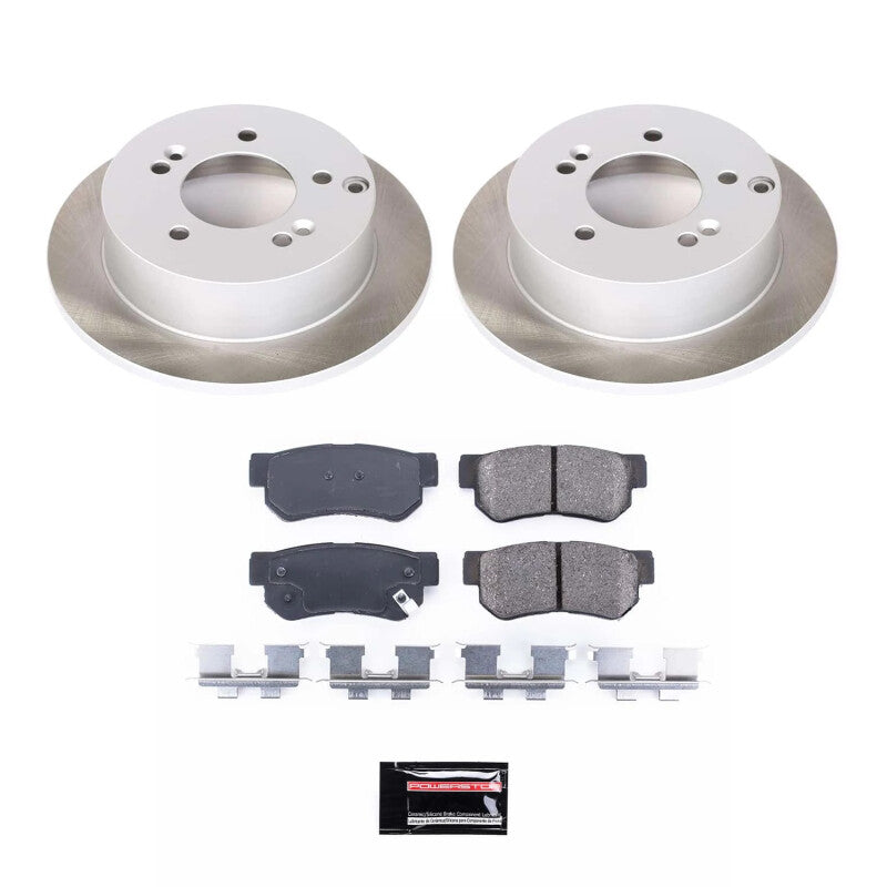 PowerStop 05-10 Kia Sportage Rear Semi-Coated Rotor Kit (SC5214)
