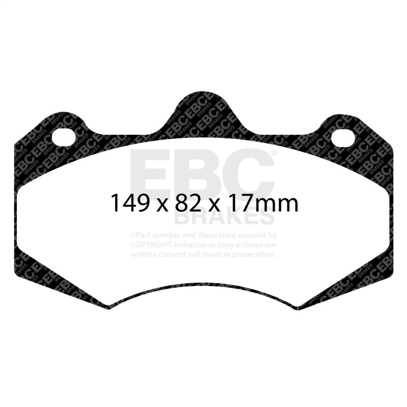 EBC Brakes DP5062NDX Bluestuff NDX Full Race Brake Pads for 12-19 570GT MP4-12C