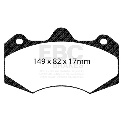 EBC Brakes DP5062NDX Bluestuff NDX Full Race Brake Pads for 12-19 570GT MP4-12C