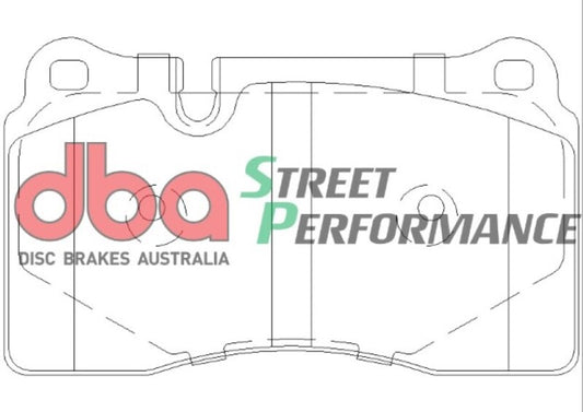 DBA Rear Street Performance Brake Pads | Chevy Corvette ZR-1 (09-13) (DB2228SP)