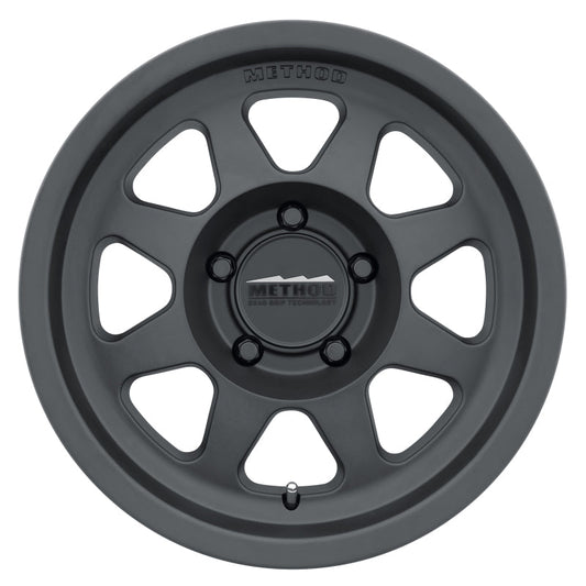 (set of 4) Method MR701 Matte Black | 17x8.5" +0mm | 5x5in Wheel