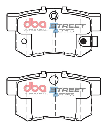 DBA Street Series Rear Brake Pads | Acura CL (97-99) (DB1142SS)