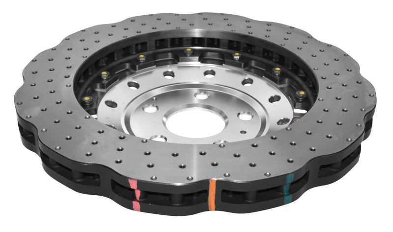 DBA 5000 Series Drilled Front Brake Rotor | Audi RS-3 (15+) (DBA52844SLVXD)