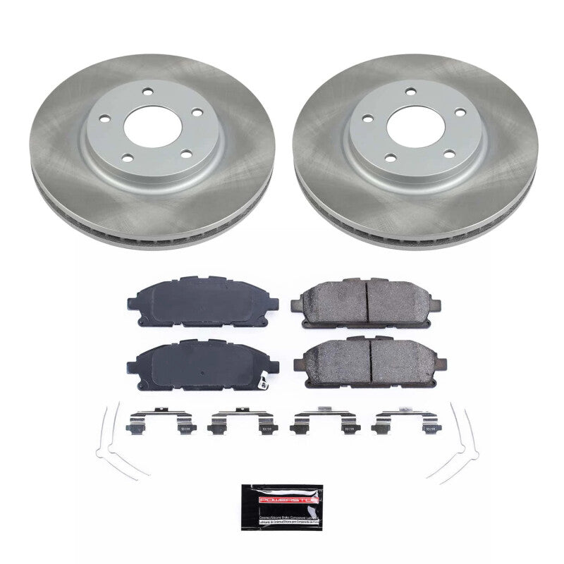 PowerStop 11-17 Nissan Quest Front Semi-Coated Rotor Kit (SC6360)
