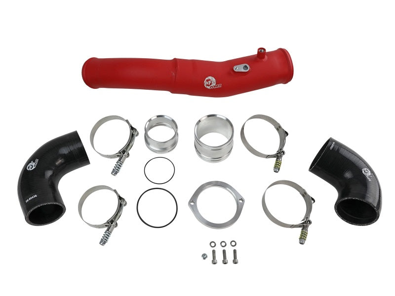 aFe 3in Red Intercooler Tube | Toyota Supra 3.0L (20) (46-20398-R)