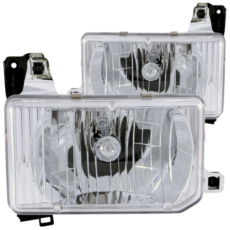 ANZO Crystal Headlights Chrome | Nissan Hardbody (88-89) (111050)