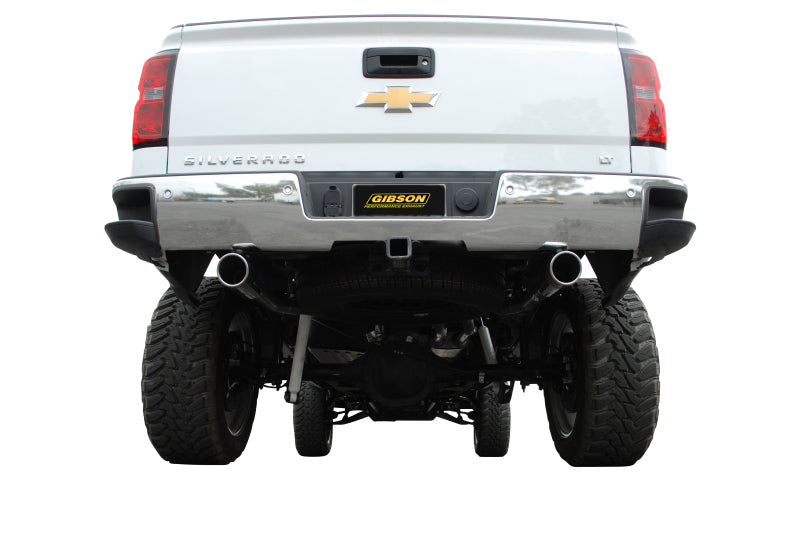 Gibson 3.5in/2.25in Stainless Dual Split Cat-Back Exhaust | Chevrolet Silverado 1500 LTZ (14-18) (65673)