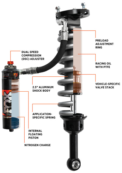 FOX 883-06-177 fits Toyota 05+ Tacoma Perf Elite 2.5 Series Shock Front 2in Lift