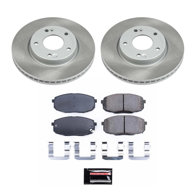PowerStop 09-12 Hyundai Elantra Front Semi-Coated Rotor Kit (SC5366)