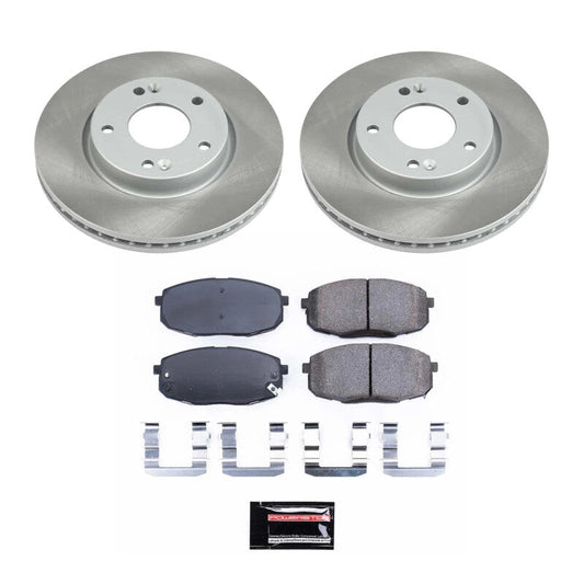 PowerStop 09-12 Hyundai Elantra Front Semi-Coated Rotor Kit (SC5366)