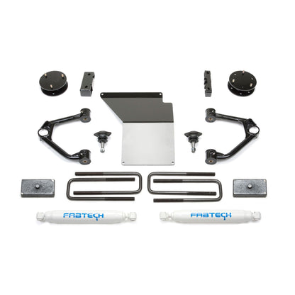 Fabtech 3.5" Budget UCA System w/ Performance Rear Shocks | GM C/K1500 Pickup (07-18) w/ OE Forged Steel UCA (K1059)