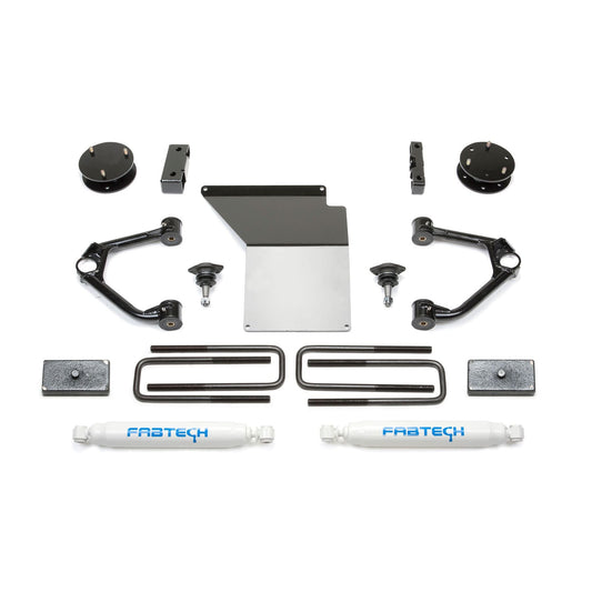 Fabtech 3.5" Budget UCA System w/ Performance Rear Shocks | GM C/K1500 Pickup (07-18) w/ OE Forged Steel UCA (K1059)