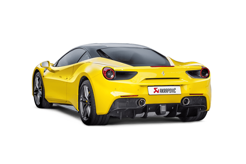 Akrapovic 16-17 Ferrari 488 GTB/488 Spyder Slip-On Line (Titanium) w/ Carbon Tips