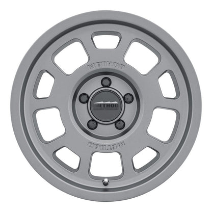 (set of 4) Method MR705 Titanium | 17x8.5" +0mm | 5x5in Wheel