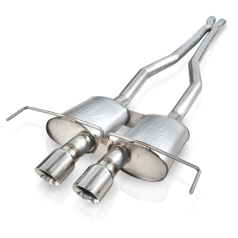 Stainless Works 3in Catback System X-Pipe Turbo Mufflers 4in Tips | Cadillac CTS-V Coupe (09-15) (CTSVCPCBLMF)
