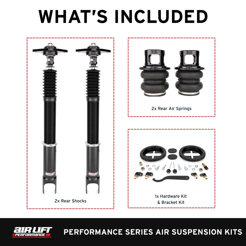 Air Lift 76510 Rear Air Suspension Kit For Infiniti G37 09-13/Nissan 370z 09-20